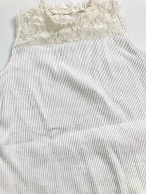 As know as plus/アズノゥアズプラス/ノースリーブ/トップス/ホワイト/F