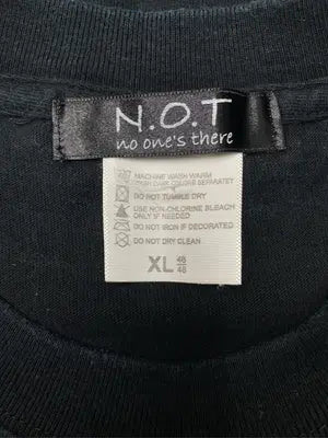n.o.t./ノット/Tシャツ/カットソー/トップス/ブラック/XL