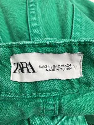 ZARA/ザラ/デニムパンツ/パンツ/グリーン/EUR34 USA2 MEX24