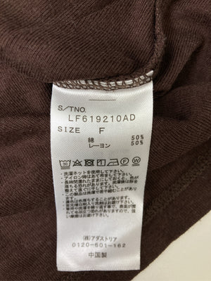 LOWRYS FARM/ローリーズファーム/Tシャツ/カットソー/トップス/ブラウン/F