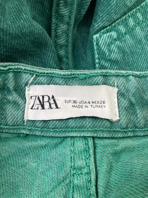 ZARA/ザラ/デニムパンツ/パンツ/グリーン/36