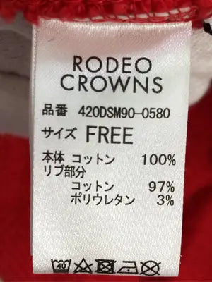 RODEO CROWNS/ロデオクラウンズ/ベスト/トップス/レッド/FREE