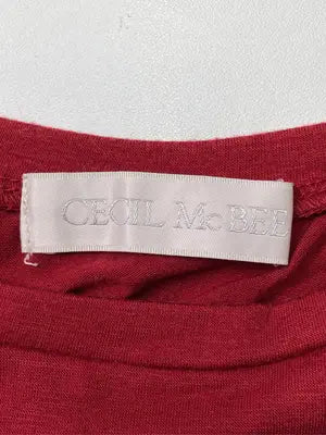 CECIL McBEE/セシルマクビー/Tシャツ/カットソー/トップス/レッド/M