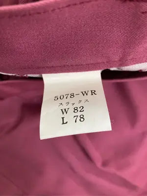 WIN WORK/スラックス/パンツ/レッド/W82  L78