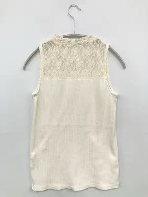 As know as plus/アズノゥアズプラス/ノースリーブ/トップス/ホワイト/F