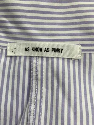 AS KNOW AS PINKY/アズノゥアズピンキー/シャツワンピース/ワンピース/ドレス/パープル/F