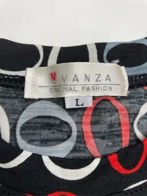 VANZA/Tシャツ/カットソー/トップス/ブラック/L
