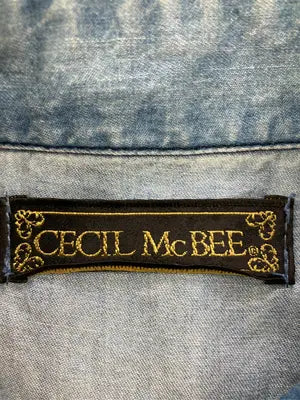 CECIL McBEE/セシルマクビー/シャツ/ブラウス/トップス/ブルー/M