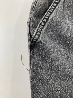 X-GIRL/エックスガール/デニムパンツ/パンツ/グレー/XS