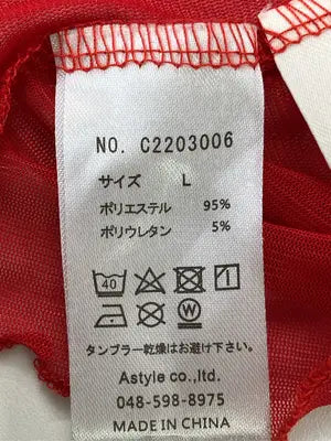 CLEA/クレア/Tシャツ/カットソー/トップス/レッド/L
