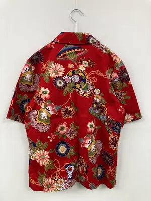 NOBLE WOMAN/シャツ/ブラウス/トップス/レッド/M-L