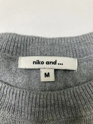niko and .../ニコアンド/ニット/セーター/トップス/グレー/M