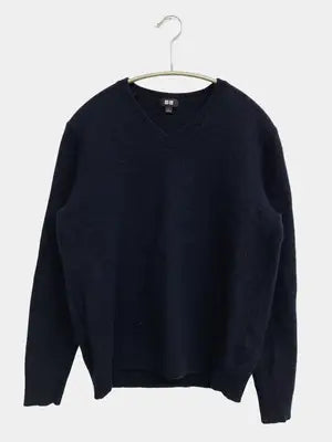UNIQLO/ユニクロ/ニット/セーター/トップス/ネイビー/L