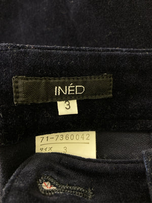 INED/イネド/スラックス/パンツ/ネイビー/3