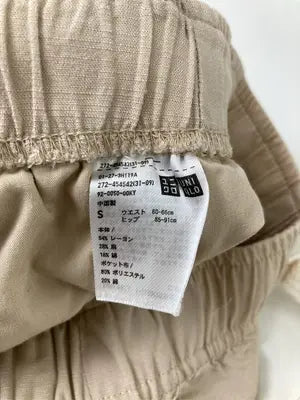 UNIQLO/ユニクロ/チノパンツ/パンツ/ベージュ/S   ウエスト60-66cm  ヒップ85-91cm