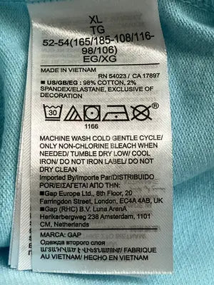 GAP/ギャップ/ポロシャツ/トップス/スカイブルー/XL