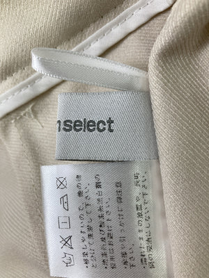 me+em select/ミームセレクト/スラックス/パンツ/アイボリー/XL