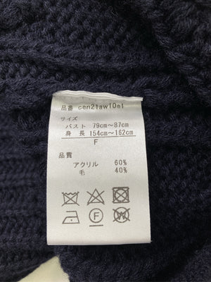 Cen/セン/ベスト/トップス/ネイビー/F