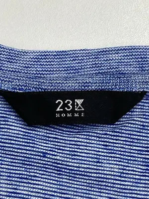 23区/ニジュウサンク/Tシャツ/カットソー/トップス/ブルー/48