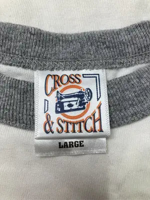 CROSS & STITCH/Tシャツ/カットソー/トップス/ホワイト/L