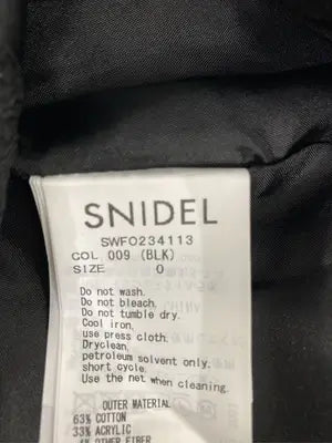 SNIDEL/スナイデル/チェスターコート/ジャケット/アウター/ブラック/0