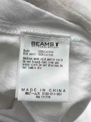 BEAMS T/Tシャツ/カットソー/トップス/ホワイト/XL