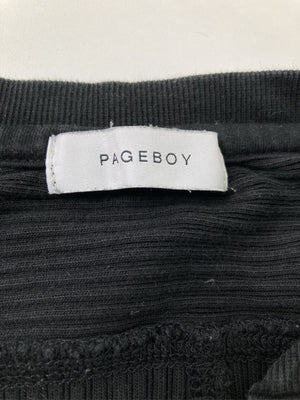 PAGEBOY/ペイジボーイ/ニット/セーター/トップス/ブラック/F