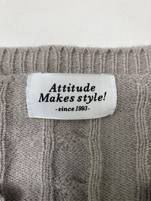 Attitude makes style!/アティチュードメイクススタイル/カーディガン/ボレロ/トップス/ベージュ/F