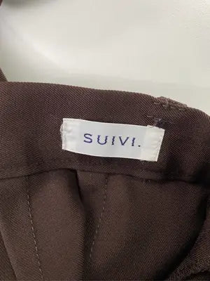 SUIVI./スラックス/パンツ/ブラウン/W63  H90