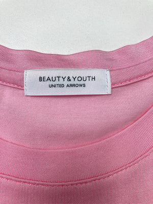 BEAUTY&YOUTH/ビューティーアンドユース/Tシャツ/カットソー/トップス/ピンク