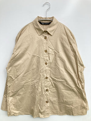 ZARA/ザラ/シャツ/ブラウス/トップス/ベージュ/xs
