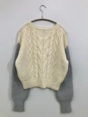 CECIL McBEE/セシルマクビー/ニット/セーター/トップス/アイボリー/M