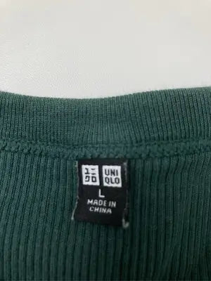UNIQLO/ユニクロ/Tシャツ/カットソー/トップス/グリーン/L