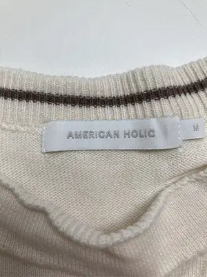 AMERICAN HOLIC/アメリカンホリック/Tシャツ/カットソー/トップス/アイボリー/M