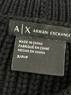 ARMANI EXCHANGE/アルマーニエクスチェンジ/ニット/セーター/トップス/ブラック/S
