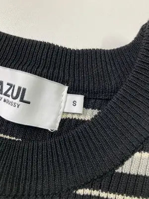 AZUL by MOUSSY/アズールバイマウジー/ニット/セーター/トップス/ブラック/S