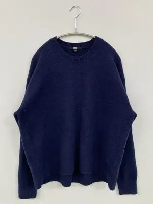 UNIQLO/ユニクロ/ニット/セーター/トップス/ネイビー/L