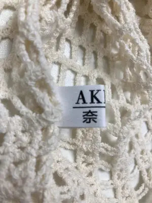 AKMK/タンクトップ/トップス/アイボリー/M