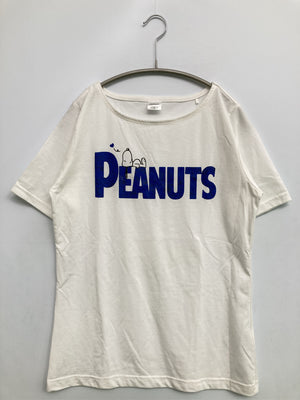 PEANUTS/ピーナッツ/Tシャツ/カットソー/トップス/ホワイト/L