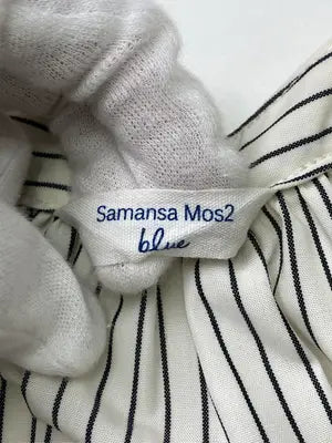 Samansa Mos2 blue/サマンサモスモスブルー/シャツワンピース/ワンピース/ドレス/アイボリー/F