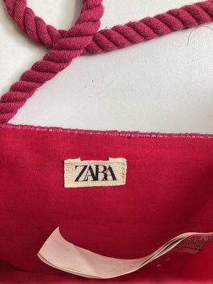 ZARA/ザラ/カゴバッグ/バッグ/ピンク