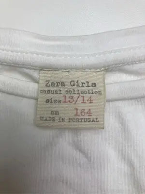 ZARA/ザラ/Tシャツ/カットソー/トップス/ホワイト/13/14