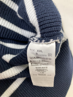 無印良品/ムジルシリョウヒン/ニット/セーター/トップス/ネイビー/XXL