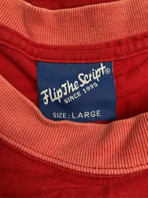 FLIP THE SCRIPT/フリップザスクリプト/Tシャツ/カットソー/トップス/レッド/LARGE