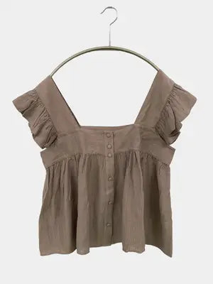 ZARA/ザラ/シャツ/ブラウス/トップス/ブラウン/USA M