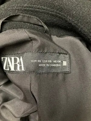 ZARA/ザラ/ステンカラーコート/ジャケット/アウター/ブラック/EUR XS