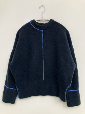 ZARA/ザラ/ニット/セーター/トップス/ネイビー/EUR XS/USA XS/MEX 24