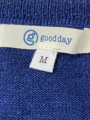 Good day/グッドデイ/ニット/セーター/トップス/ブルー/M