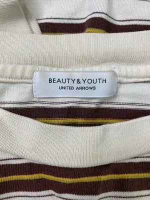 BEAUTY&YOUTH/ビューティーアンドユース/Tシャツ/カットソー/トップス/アイボリー
