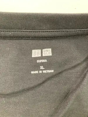 UNIQLO/ユニクロ/Tシャツ/カットソー/トップス/ブラック/XL